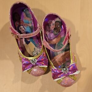 Disney Pink and Gold Glitter Toddler 11C Dress Up Shoes